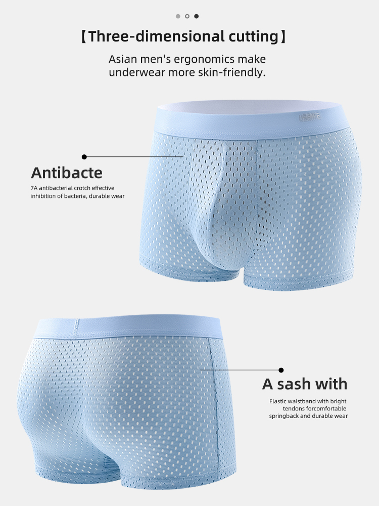 4/5Pcs Men's Ice Silk Boxer Sh - огляд і ціна Boxer Shorts Modal