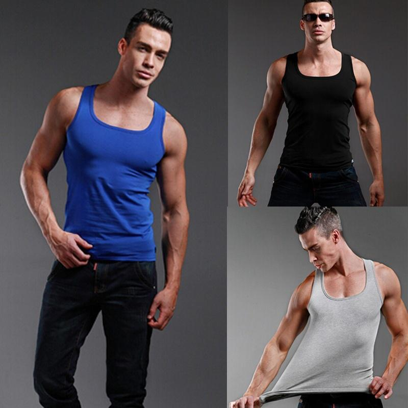 Men Sports Vest Sleeveless Squ - огляд і ціна Sleeveless Undershirt