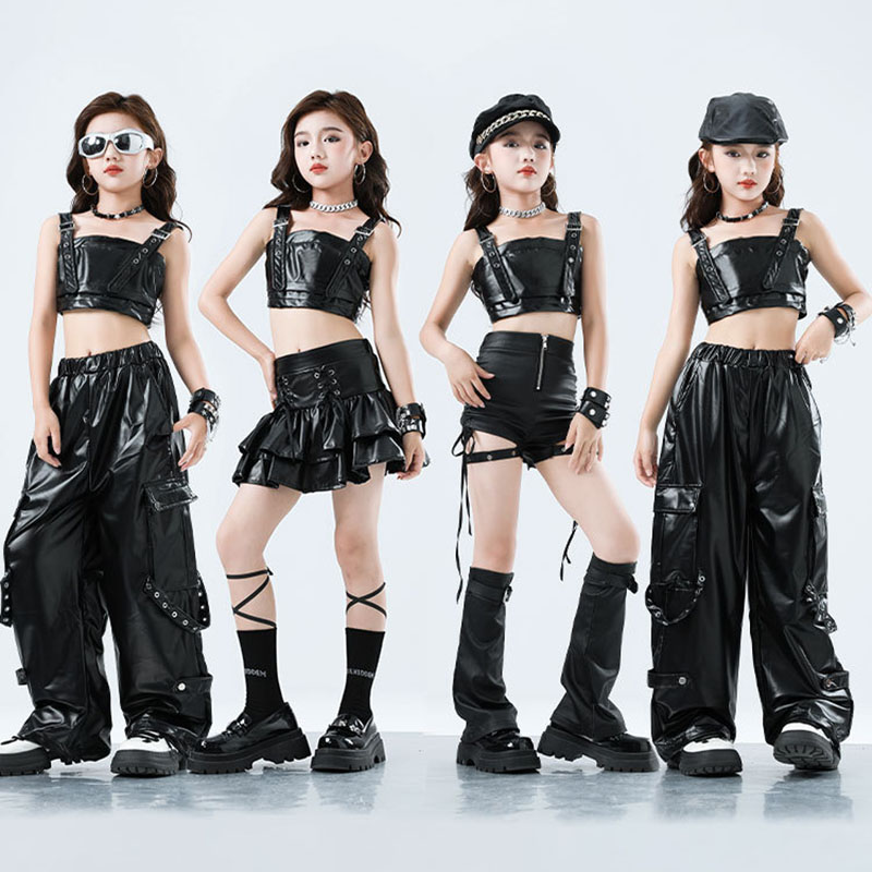 Kid Kpop Hip Hop Clothing Blac - огляд і ціна Suspender Tank Top