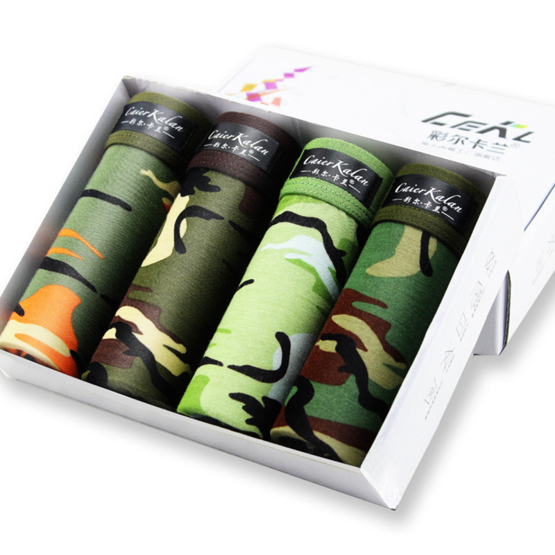 4pcs/lot Camouflage Boxer Men  - огляд і ціна Boxer Shorts Modal