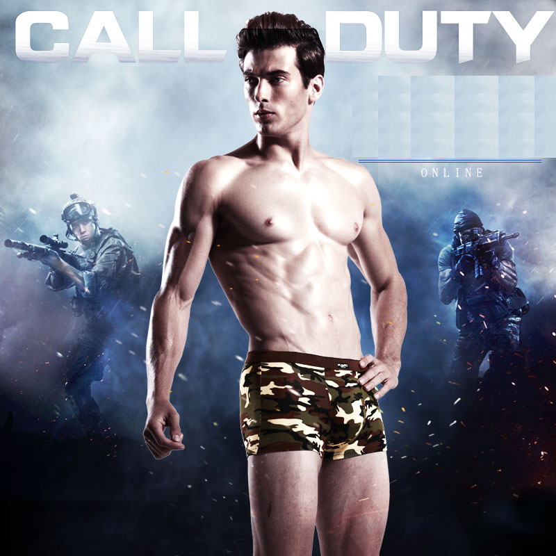 4pcs/lot Camouflage Boxer Men  - огляд і ціна Boxer Shorts Modal